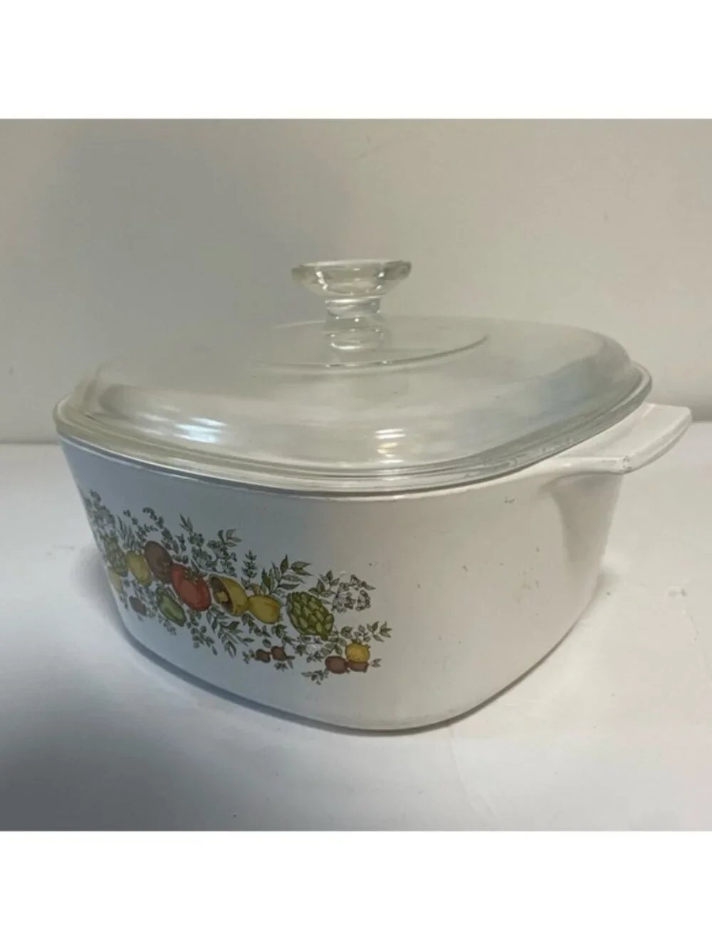 Vintage Corning Ware Spice of Life 2.5L Casserole Dish with Glass Lid